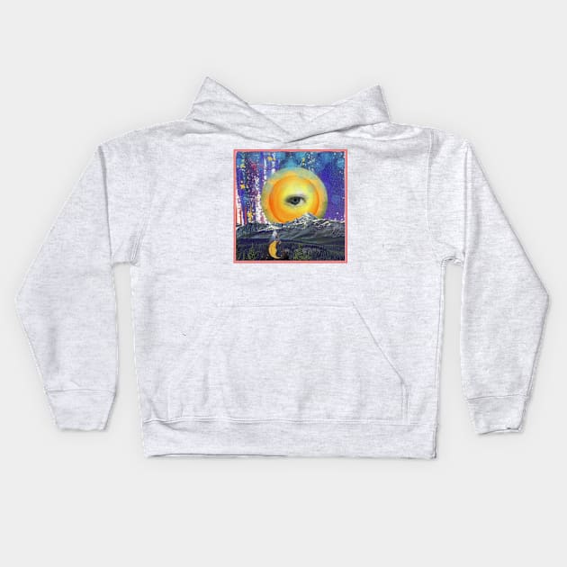 Moon Song Kids Hoodie by funhousejen